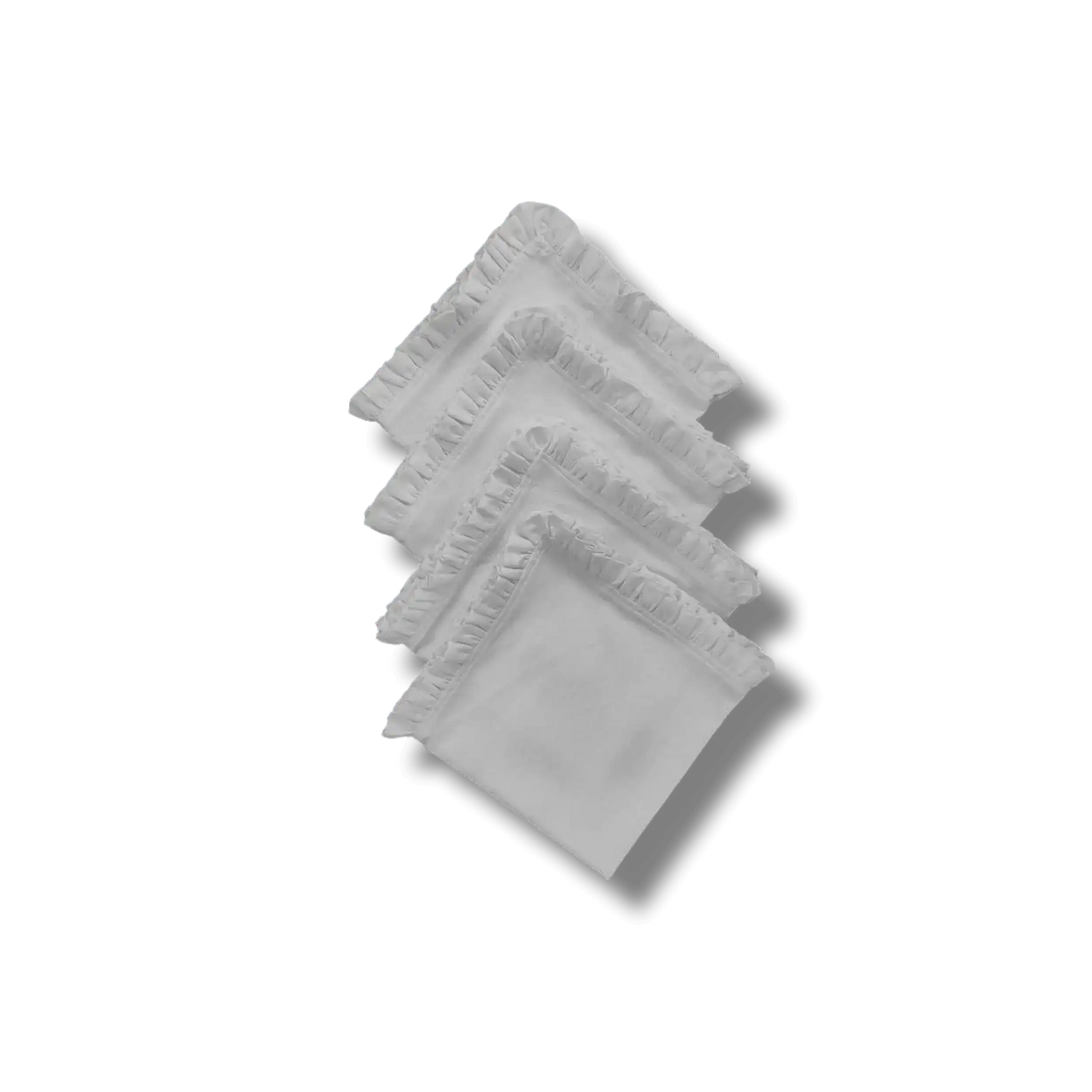 Square Linen Ruffle Napkins