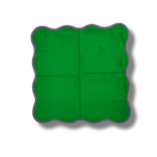 Square Scalloped Cotton Napkins