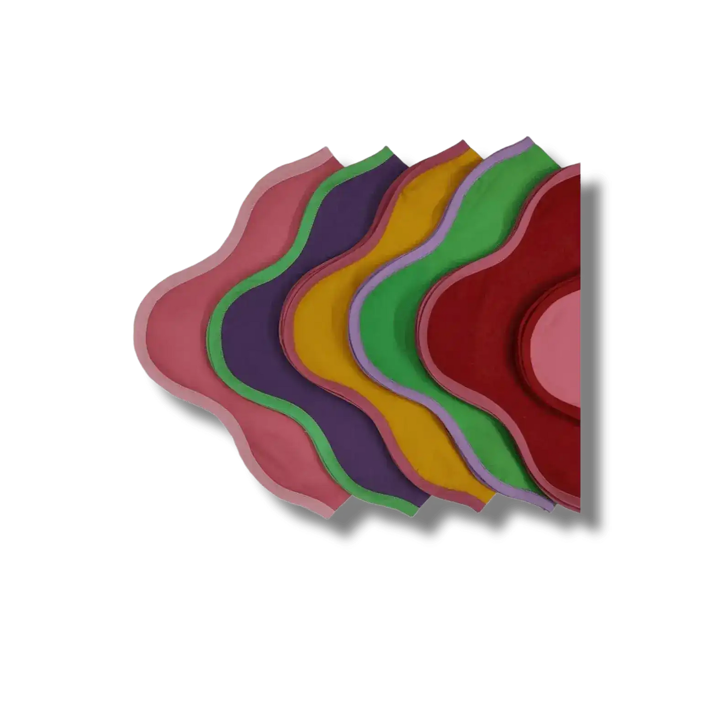 Square Scalloped Cotton Napkins