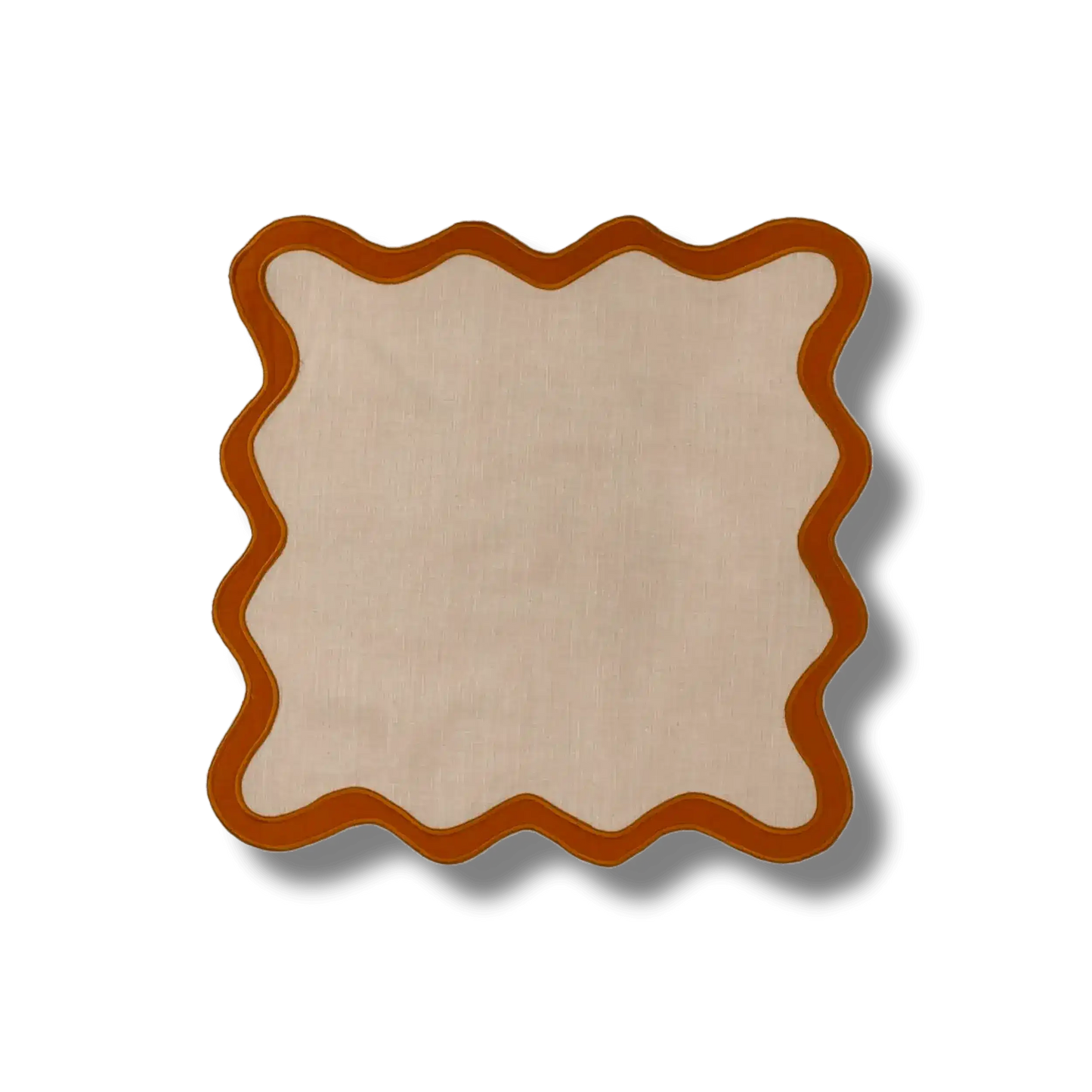 Square Scalloped Linens Napkins - MAIA HOMES