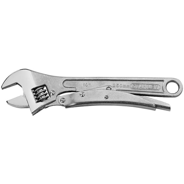 10" Adjustable Locking Wrench Movable Jaw Hand Tool Steel