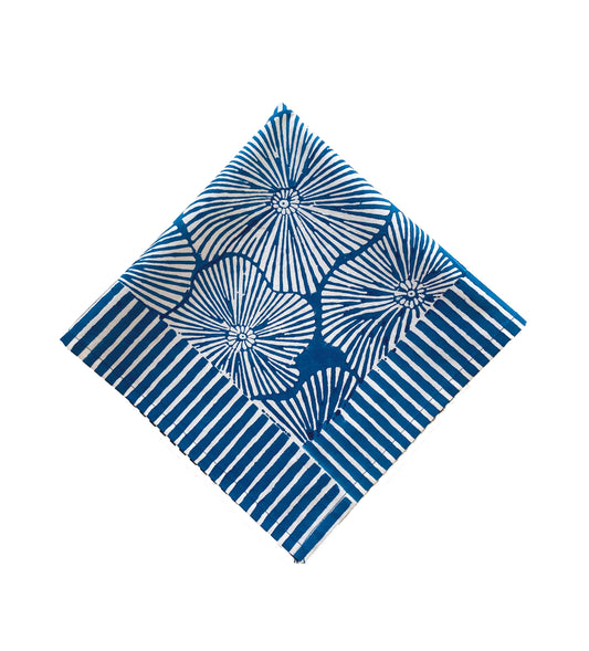 Sunflower Napkins - Blue (Set of 4)
