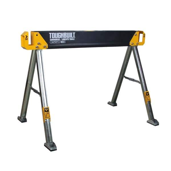 28.86" Sawhorse Jobsite Table Adjustable Heavy Duty Steel