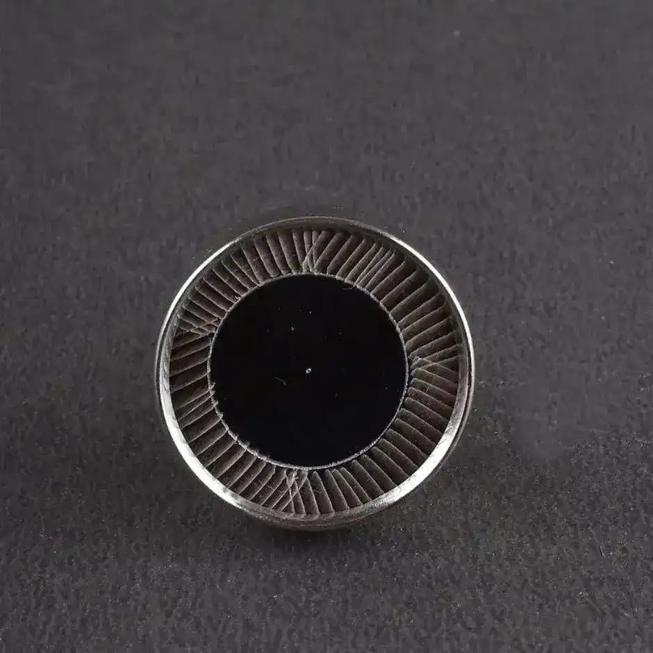 Unique Round Black Wooden Brass Drawer Knobs - Set of 4 - MAIA HOMES