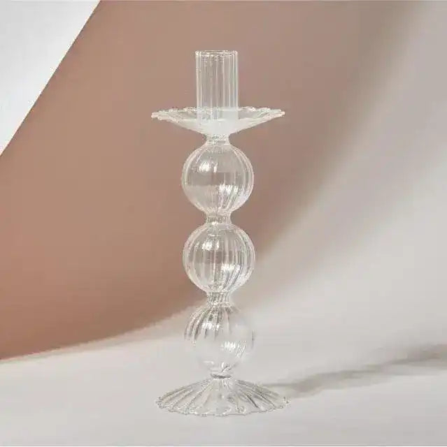 Viki Glass Candle holder - MAIA HOMES