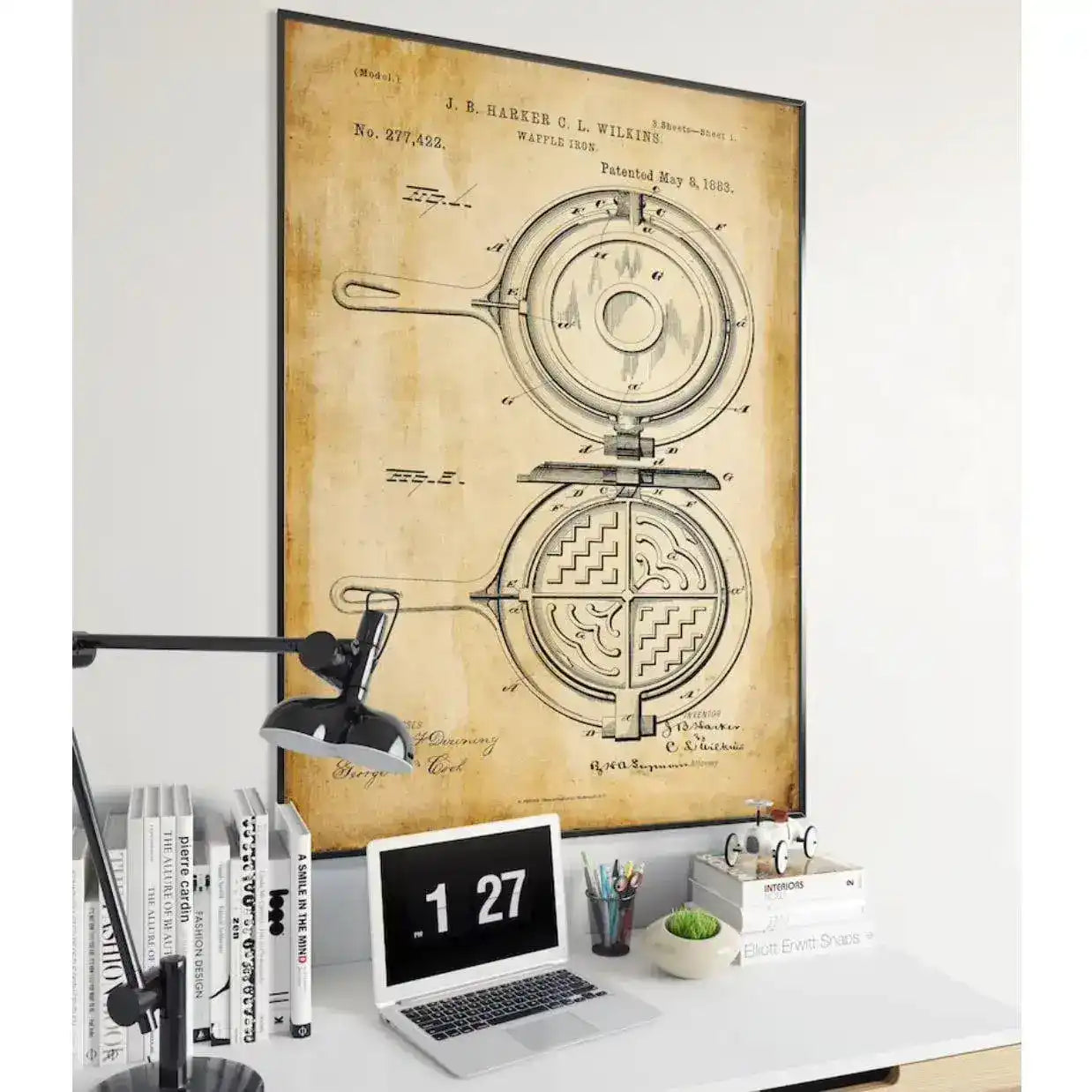 Waffle Iron Vintage Patent Prints