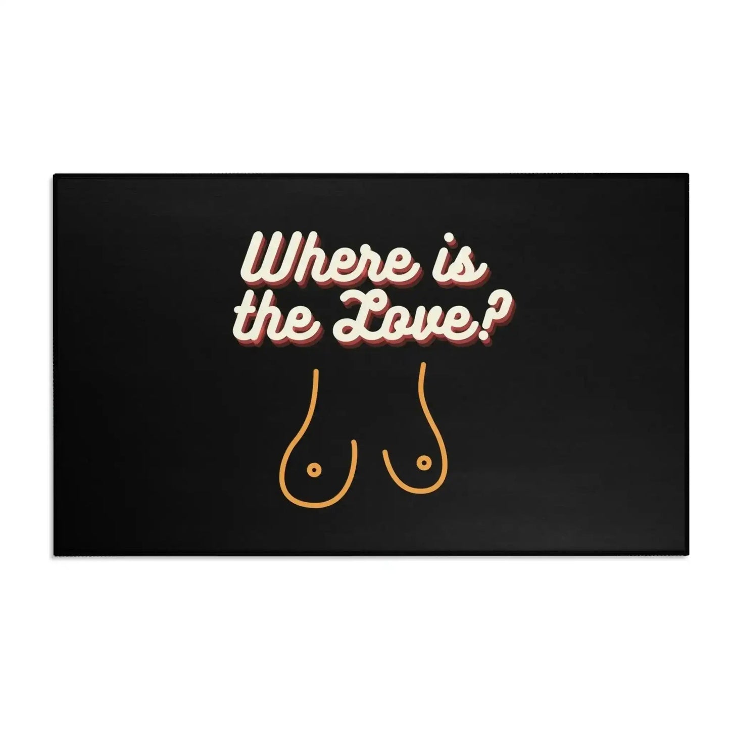 Where is the Love Female Breast Accent Rug - MAIA HOMES